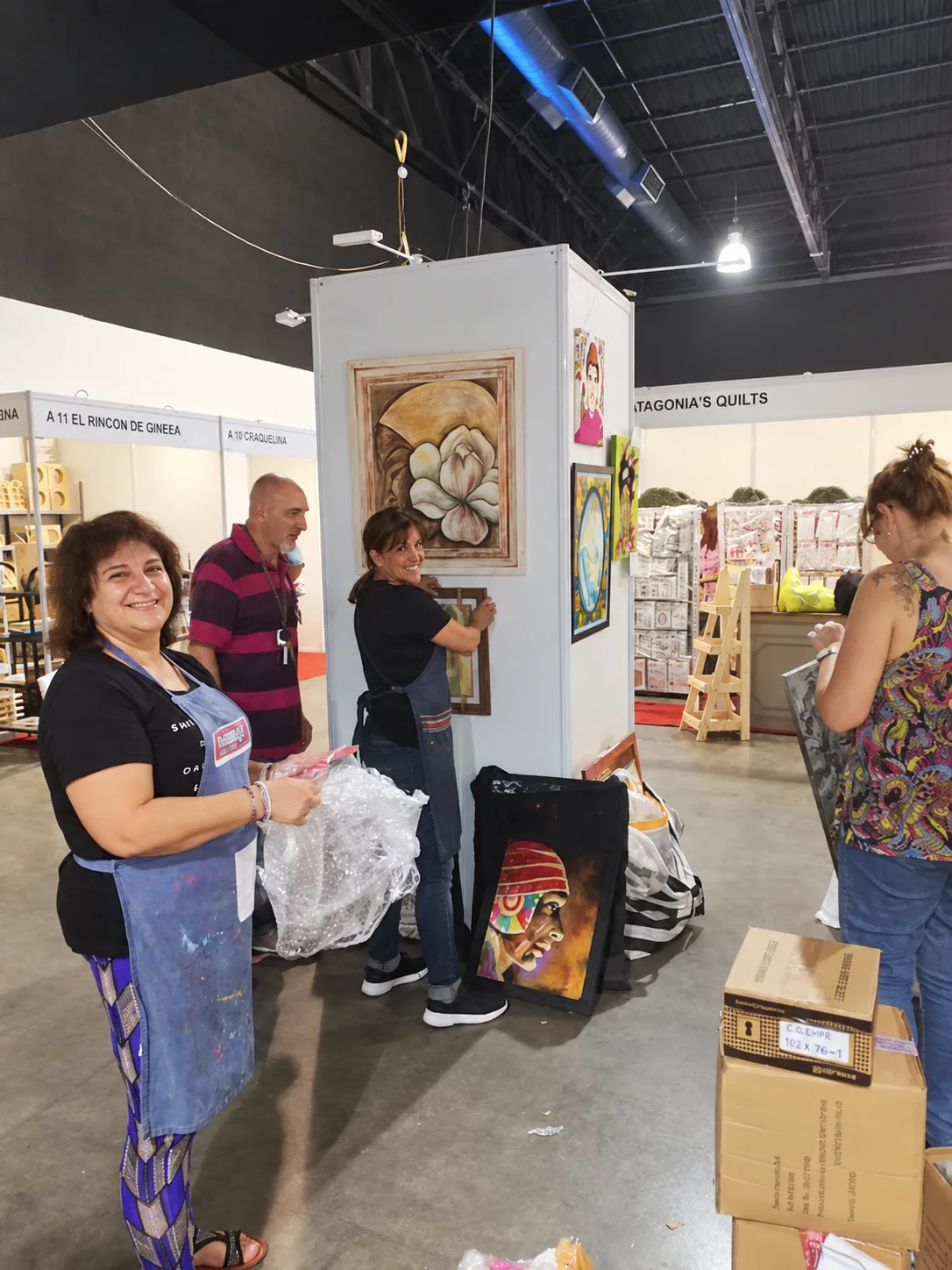 Stand de Granoulage en una exposición