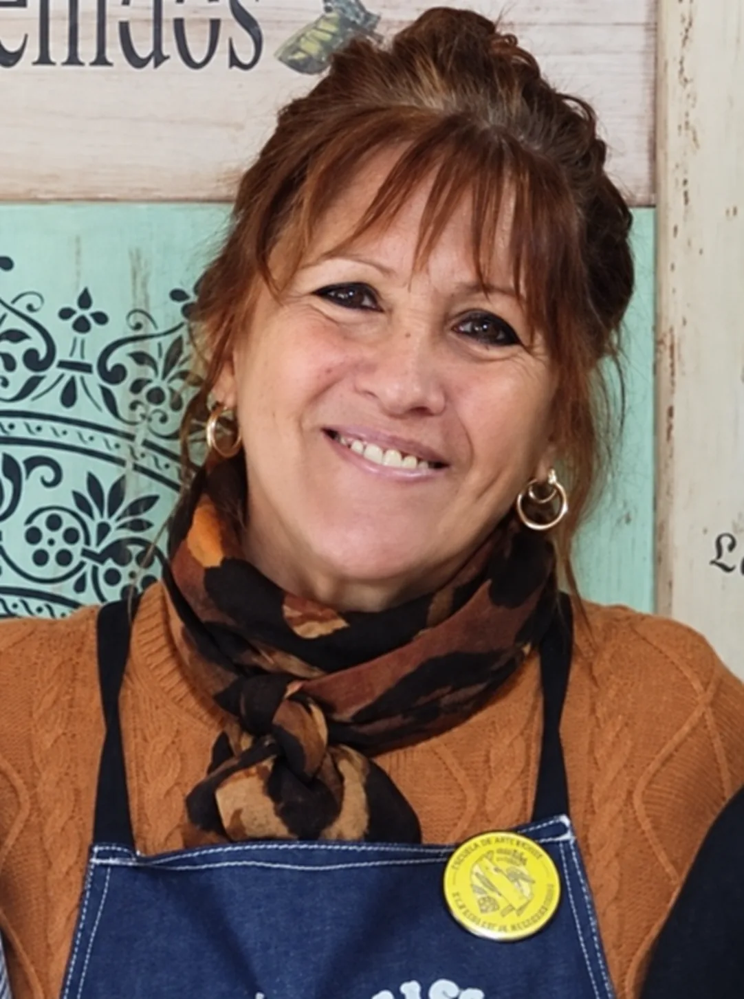 Norma Rodríguez en un encuentro artístico